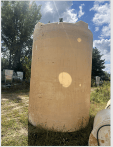 4000 gallon Vertical Poly Storage Tank