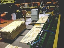 Rose #GBUB-80, glue-bound unit breaker, 16'-10" max opening, 12" increments backstop platen lock, 5' x 8'