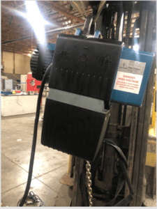 1 Ton, Demag #DC-Pro-10-1000 1/1 H5 V7,2/1, 8, 2200 lb electric chain hoist