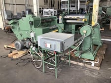 Stanford #212-HD, 40" heavy duty single shaft center rewind slittler rewinder, reconditioned