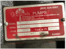 250 GPM, Gusher #CL3x3-13SEL-12CDM-BDP, Vertical Centrifugal Pump