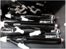 Nordson #Surecoat automatic 14 gun powder coating system w/Versa Spray II Guns