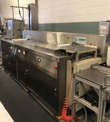 Crest #OC4-1218, Basket Dims 9" x 15" x 3" H, Capacity 25 Lbs, Ultrasonic, Aqueous, 2005
