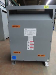 45 KVA 480 Primary, 208Y/120 Secondary, Federal Pacific transformer T48LH27, class AA, 1 yr warranty