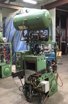 75 Ton, Lawton, 14" x14" elec platens, 7.5" stroke, 8" daylight, Koyo 205 PLC, 10 HP hydraulic unit, Optional