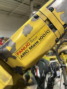 Genesis Systems Group Fanuc #ArcMate-100iC, dual arm mig welding cell w/60" dia. index table, 2012, #104869