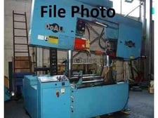 25" DoAll #C650NC, dual column bandsaw with NC control, and bundling vise on shuttle