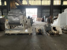 J.h. Day, Double Arm Mixer, Stainless Steel, 150 gallon, jacketed bowl rated 125 psi at 353 f, 1997