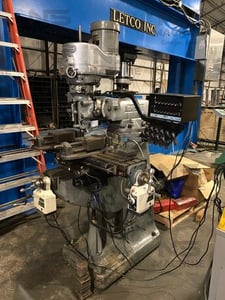 Bridgeport #Series-I, 9" x42" table, 2X digital read out, R8 collets, power X & Y feeds, automatic lube, vise