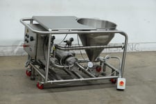 Admix #FF425, 316 Stainless Steel in line integrated mixing system, 7.5 HP, mounted on 4 leg Stainless Steel