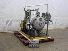 Cornell #D26, Versator, deaerator with vacuum system rated from 5-125 GPM, mounted on 72" x 49" platform base