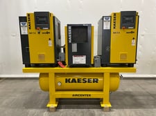 Kaeser #SX7.5, rotary screw air compressor with air dryer, 15 HP, 460 V., #16287