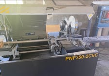 7" x 2-3/4" Hyd-Mech #PNF350-2, CNC Cold Saw, Pivot Arm, 2012