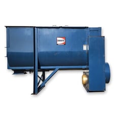 115 cu.ft. H C Davis Sons #Hd30, double ribbon batch mixer, 25 HP, 4'-3" width x 8'-4" L x 4'-9" D