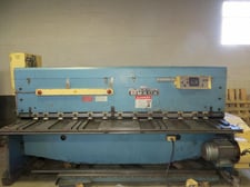 1/4" x 10' Amada #M-3060, mechanical power shear, 36" front operated power back gauge, 13 hold downs