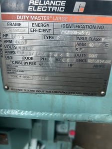 1709 HP 3600 RPM Reliance, Frame 5810DS, weather protected enclosure type 2 SB, 4160 Volts