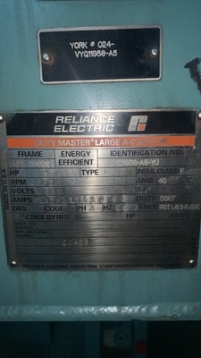 1750 HP 3600 RPM Reliance, Frame 5810DS, weather protected enclosure type 2 SB, 4160 Volts