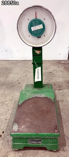 Homs #50KG, dial floor scale, Carbon Steel construction, 50 Kg capacity, #28850