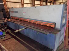 1/4" x 12' Niagara #SP-12-1/2, hydraulic shear, 36" front operated back gauge, 7.5 HP, 12 hold downs, 1990