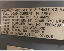 St St Clair Systems Temperature Control System #AT5900D, 2011