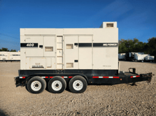 336 KW Multiquip #DCA400SSI4F, trailer mounted diesel generator, 10041 hours, 2016, $85k