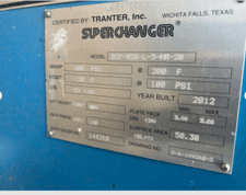 50.38 sq.ft. Tranter Superchanger #GCP-026-L-5-HR-20