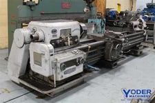 23" x 96" VDF, gap bed engine lathe, 17" swing over cross slide, 15 HP, thread dial, coolant, #61883