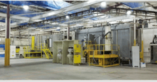 Wagner #B-286 Cymod Cyclone powder booth system, 5 x 7 opening S-Cube Monocyclone
