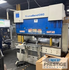 60 Ton, Trumpf #Trumabend-C60, 6.1' overall, 69" between housing, Trumpf 6-Axis CNC, crowning, 2003, #32415
