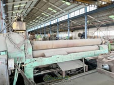 10' x 1" Pope #PR-101000-4, plate roll, power adjusted forming roll, pedestal Control, safety system