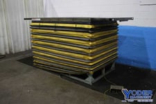 12000 lb. Southworth #LS12-36, hydraulic scissor lift table, 120" table length, 48" table width, 58" raised
