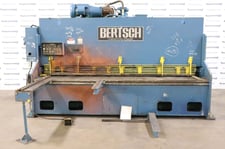 1/4" x 10' Bertsch #500-Series, hydraulic power squaring shear, 36" front operated power back gauge, 10 hold