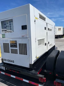 158 KW Multiquip #DCA180SSIU, enclosed, sound attenuated enclosure, trailer mounted, Tier 3
