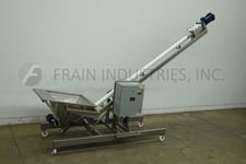 Flexicon #1450, stainless steel auger feed, VFD vari-speed controller, mounted on 4 leg Stainless Steel frame