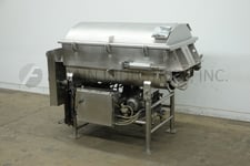 52 cu.ft. RMF Companies #VMM2500, 306 Stainless Steel dual trough paddle mixer, mounted on Stainless Steel