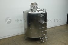 3000 gallon 316 Stainless Steel insulated tank, 80" dia x 92" deep with a 88" straight wall, 15 psi, slant