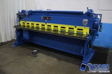 10 gauge x 10' Lodge & Shipley #0210-SL, mechanical shear, 48" front operated power back gauge, 10 hold