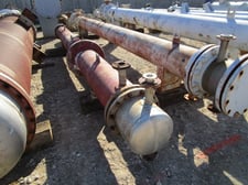 424 sq.ft., 100 psi shell, Perry Products, Horizontal Exchanger, 350 deg. F., 1999
