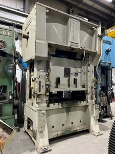 200 Ton, Minster #E2-200-60 Heavy Stamper, straight sided press, 7" stroke, remanufactured