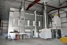 Col-Met Combination Spray Booth, curing oven & paint kitchen