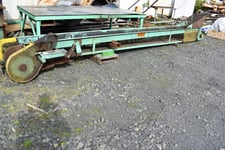 14" wide x 22' long, Flat belt trough conveyer