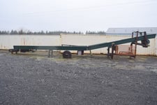 32" wide x 48' long, Incline refuse chevron belt conveyor, trough conveyor