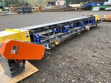 18" wide x 20' long, Thomas Conveyor Co. troughing belt conveyor, with covers/lids, 2017