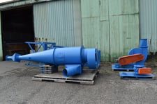 Image for High efficiency dust cyclone with vortex breaker & rotary valve, 30" dia x 45" body