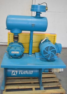 Tuthill #3006-22L3N, vacuum blower system, 7-1/2 HP positive displacement blower
