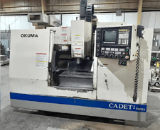 Okuma #Cadet-Mate-V-4020, CNC vertical machining center, OSP-5020M CNC Control, 40" X, 20" Y, 20" Z, #40