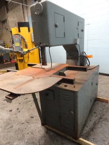 36" x 12" Grob #NS36, Vertical Bandsaw, 50-2030 FPM, 118" blade, tilting table, S/N 982