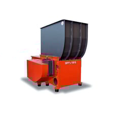Weima #WLK-6, Vertical Feed Wood Waste Grinder, 31.5" x 49" hopper, 1.2 cu.yd., 30 HP, 10" diameter x 31.5" L