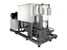 Weima #TH-1500-M, Square Brick Briquette press, 5.9" x 2.3" briquette, 55" x 55" hopper, 2.46 cu/yd, 40 HP