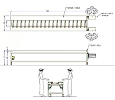 Cam-Wood #Opti-Feed-216-BX, 2-Man Marking Station, Handles board 30" to 16' L x 1.5" to 12 width x 1/2" to 2"